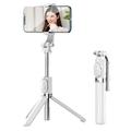 Z8 Bluetooth Selfie Stick trepied cu telecomandă detașabilă - alb
