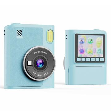 Z900 Aparat foto cu imprimare instantanee pentru copii cu filtre creative, card de memorie de 32GB - albastru