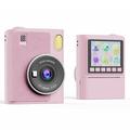 Z900 Aparat foto cu imprimare instantanee pentru copii cu filtre creative, card de memorie de 32GB - roz