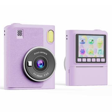 Z900 Aparat foto cu imprimare instantanee pentru copii cu filtre creative, card de memorie de 32GB - Violet