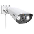 Cameră de supraveghere suplimentară ZOSI de 5MP cu alimentare PoE, cu sirenă și lumină sonoră - Alb
