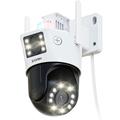 ZOSI C298Pro Cameră PTZ cu două obiective de 8 MP cu urmărire AI și vedere nocturnă color