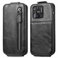Husă Flip Vertical Xiaomi Redmi 10C cu Buzunar cu Fermoar