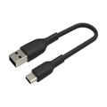 Cablu USB-A / Type-C Belkin BOOST CHARGE - 15cm - Negru