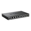 D-Link DES 108 Switch pentru Desktop Negestionat Fast Ethernet cu 8 Porturi - Negru