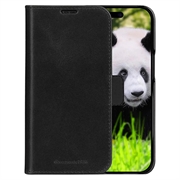 Husă portofel din piele iPhone 16e dbramante1928 Lynge MagSafe 2-in-1 - Negru
