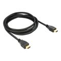 Cablu HDMI cu Ethernet DeLOCK - 2m - Negru