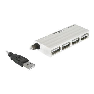 Delock Hub Extern USB 2.0 cu 4 Porturi - Alb