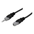 Cablu Prelungitor Audio DELTACO - Mascul la Femela - 10m - Gri / Negru