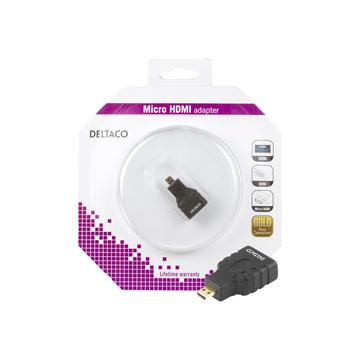 Adaptor Deltaco Micro HDMI - Negru