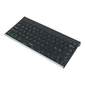 DELTACO TB-630 mini Tastatură 7 culori Wireless Nordic - Negru