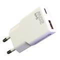 Încărcător everActive SC-340Q GaN Super Slim 20W cu porturi USB QC3.0 și USB-C PD - alb