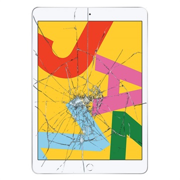 Reparație Geam Cu Touchscreen iPad 10.2 (2019) - Alb