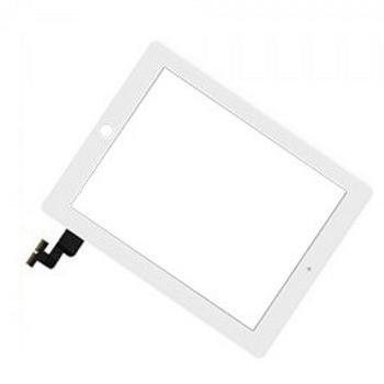 Sticla de afișare și ecran tactil pentru iPad 2 - alb