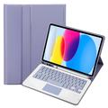 Husă Cu Tastatură Bluetooth iPad 2022/2025 - Violet
