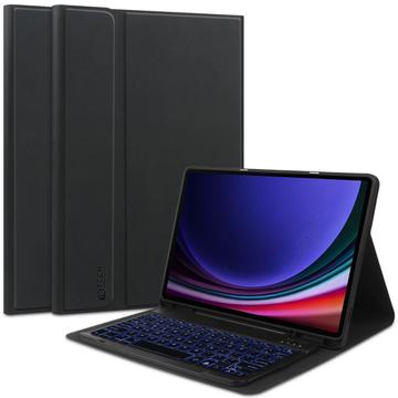 Husă cu tastatură Bluetooth Samsung Galaxy Tab S9/S9 FE/S10 FE/S10 Lite Tech-Protect SmartCase Pen - Negru