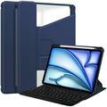 iPad Air 13 2024/2025 Husă inteligentă rotativă 360 cu tastatură Bluetooth