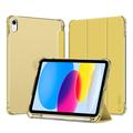 Husă Folio cu trei pliuri iPad 2022/2025 Tech-Protect SmartCase Pen Hybrid - Galben Cristal