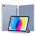 Husă Folio cu trei pliuri iPad 2022/2025 Tech-Protect SmartCase Pen Hybrid - Cristal Albastru