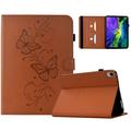 Husă Butterfly Smart Folio iPad Mini (2026) cu compartimente pentru carduri - maro
