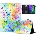 Husă Wonder Smart Folio iPad Mini (2026) cu compartimente pentru carduri - Fluturi