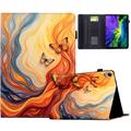 Husă Wonder Smart Folio iPad Mini (2026) cu compartimente pentru carduri - Fluture