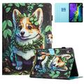 Husă Wonder Smart Folio iPad Mini (2026) cu compartimente pentru carduri - Corgi