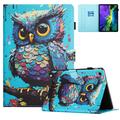 Husă Wonder Smart Folio iPad Mini (2026) cu compartimente pentru carduri - Bufniță