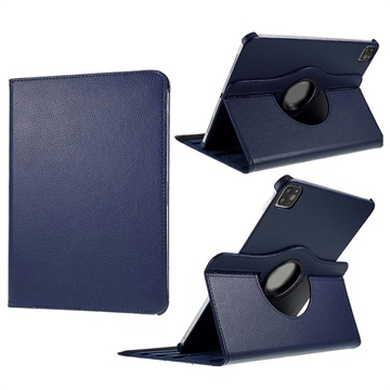 Husă Folio Rotativă 360 iPad Pro 12.9 2021/2022/Air 13 (2024) - Albastru