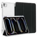 Husă Folio cu trei pliuri iPad Pro 13 (2024) Tech-Protect SmartCase Pen - Negru / Clar