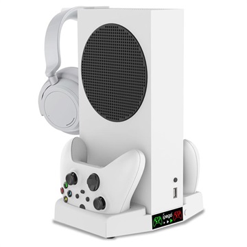 iPega XBS011 Xbox Series S Charging Station with Cooler - White