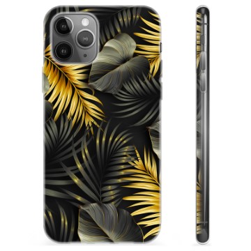 Husă TPU - iPhone 11 Pro Max - Frunze Aurii
