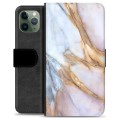 Husă Portofel Premium - iPhone 11 Pro - Marmură Elegantă