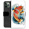 Husă Portofel Premium - iPhone 11 Pro - Pește Koi