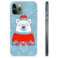 Husă TPU - iPhone 11 Pro - Urs Polar Crăciun