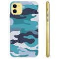 Husă TPU - iPhone 11 - Camuflaj Albastru