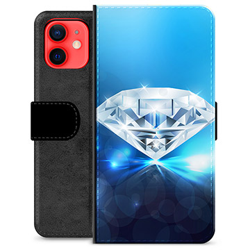Husă Portofel Premium - iPhone 12 mini - Diamant