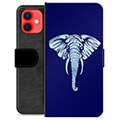 Husă Portofel Premium - iPhone 12 mini - Elefant