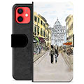 Husă Portofel Premium - iPhone 12 mini - Strada Italiei