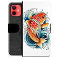 Husă Portofel Premium - iPhone 12 mini - Pește Koi