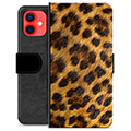 Husă Portofel Premium - iPhone 12 mini - Leopard