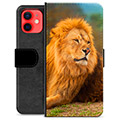 Husă Portofel Premium - iPhone 12 mini - Leu