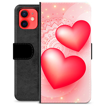Husă Portofel Premium - iPhone 12 mini - Dragoste