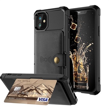 Husă TPU iPhone 12 mini - Cu Slot Card - Negru