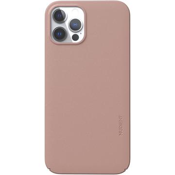 Husă iPhone 12/12 Pro Nudient Thin - Compatibil MagSafe - Roz Închis