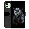 Husă Portofel Premium - iPhone 12 - Pantera Neagră