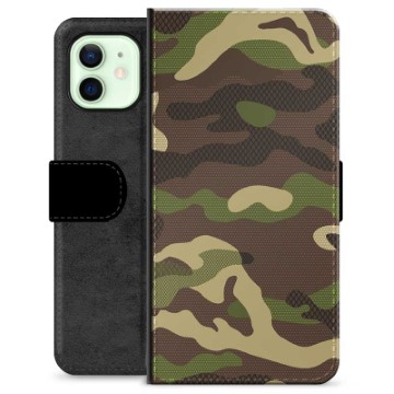 Husă Portofel Premium - iPhone 12 - Camo