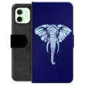 Husă Portofel Premium - iPhone 12 - Elefant