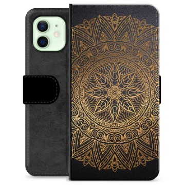 Husă Portofel Premium - iPhone 12 - Mandala