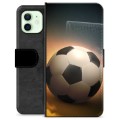 Husă Portofel Premium - iPhone 12 - Fotbal